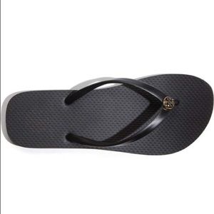 Brand New Authentic Tory Burch Black flip flops!